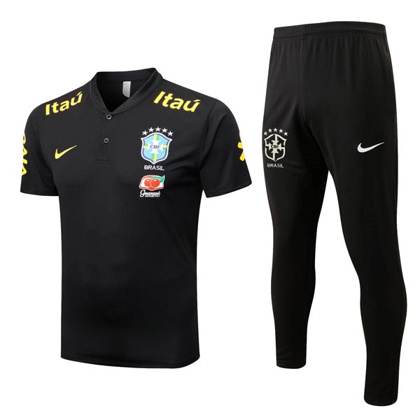 Polo Brasil Conjunto Completo 2022/23 Negro